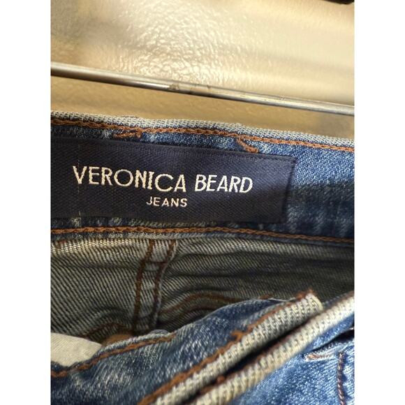 Veronica Beard Dylan Cuffed Straight-Leg Jean in Thriller Wash Sz. 27 - Picture 3 of 7